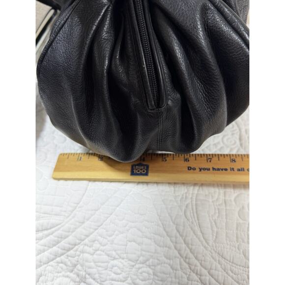 Renato Angi Women’s Black Soft Genuine Leather Shoulder Bag Purse Italy Made - Picture 8 of 14